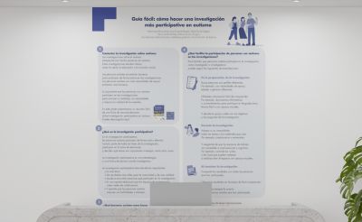 Póster | Guía fácil: cómo hacer una investigación más participativa en autismo