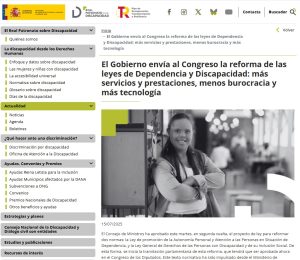 Imagen de la noticia sobre la reforma de la ley de discapacidad y dependencia en el blog del Real Patronato sobre discapacidad, con foto en blanco y negro de una chica con discapacidad.